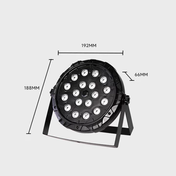 Lampu Sorot Panggung LED Par 36 RGB Mini Flat Stage Par Light Cahaya Disco Warna Warni 36watt