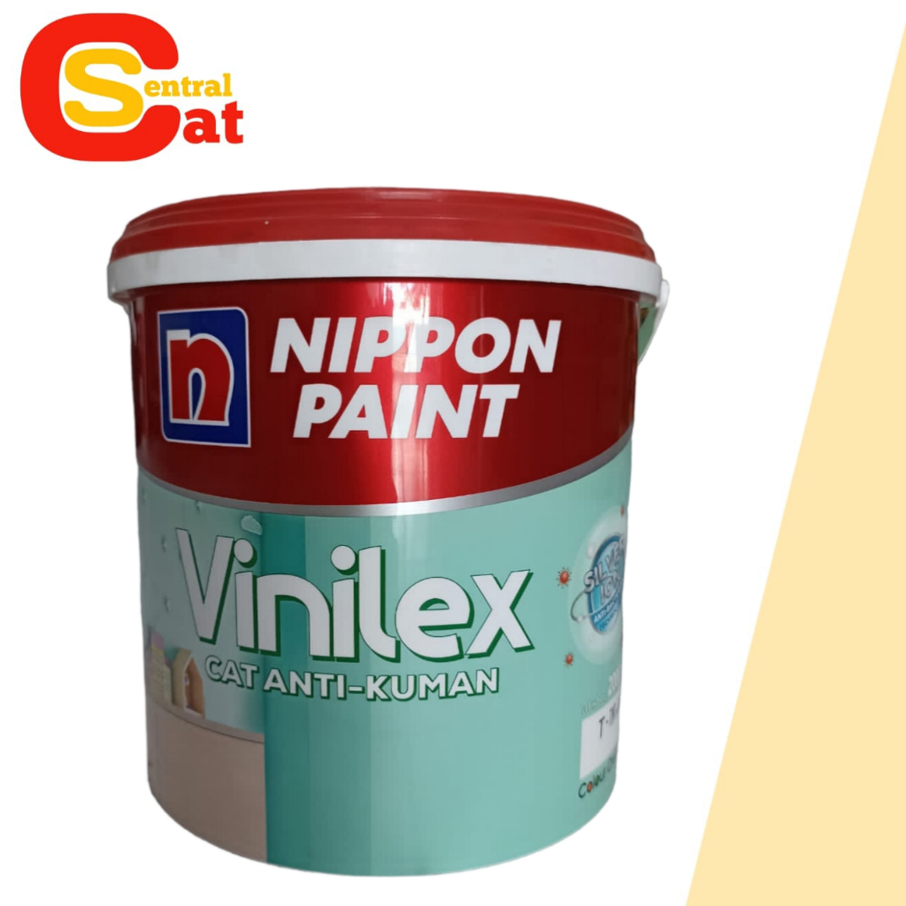 Jual CAT TEMBOK INTERIOR NIPPON PAINT VINILEX ANTI KUMAN SILVER ION 5 ...