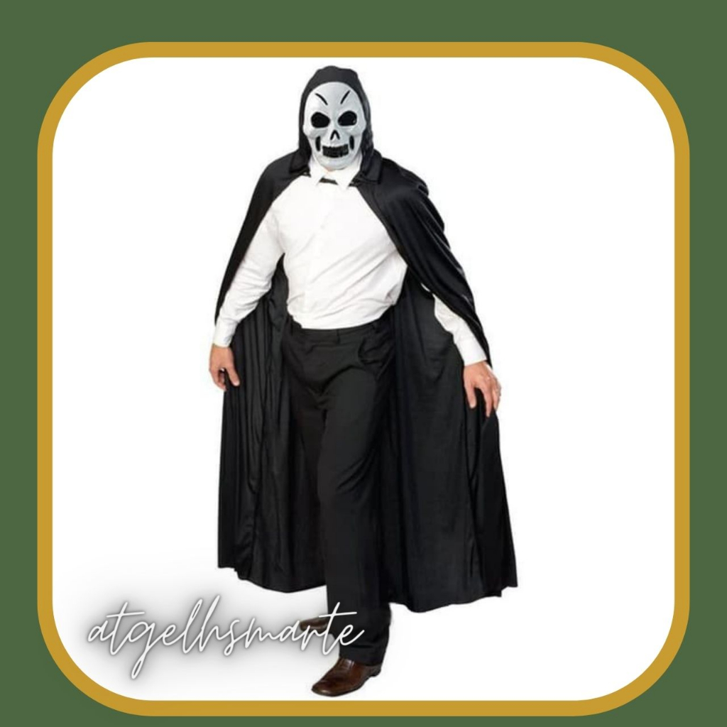 jubah hitam halloween