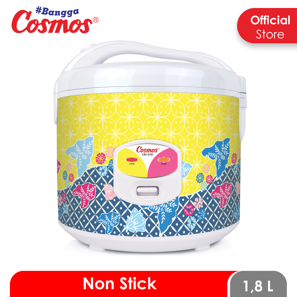 Jual Cosmos Rice Cooker Non Stick CRJ3121 AY 1.8L Shopee Indonesia