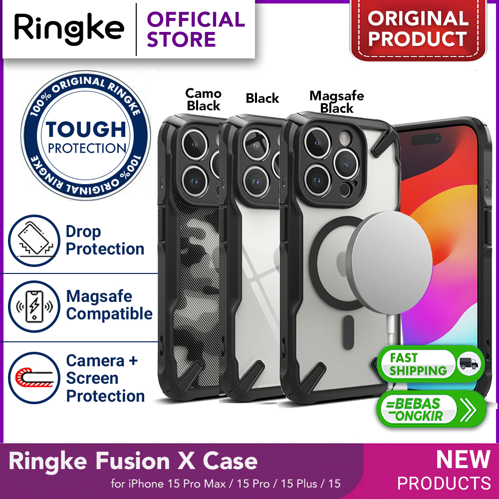 Jual Ringke Fusion X Case Iphone 15 Pro Max 15 Plus 15 Clear Casing