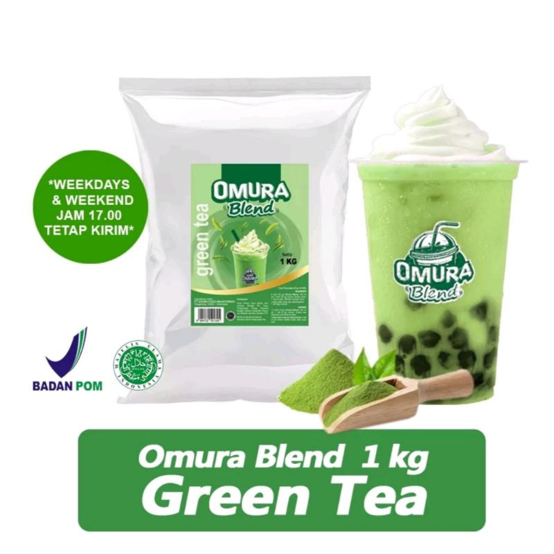 Jual Omura Blend Bubuk Minuman Rasa Green Tea / Powder Drink Green Tea ...