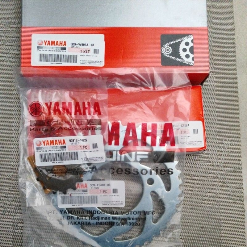 Jual Gear & Rantai Set (5D9W001A40) untuk Jupiter Z Salib Shopee