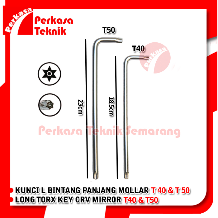 Jual Kunci L Bintang Panjang Mollar T T Long Torx Key Crv Mirror