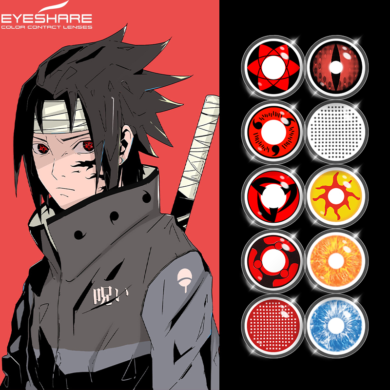 Jual COD SOFTLENSCosplay Anime Naruto Softlens Mata 1 Pasang Lensa Kontak Berwarna Pesta