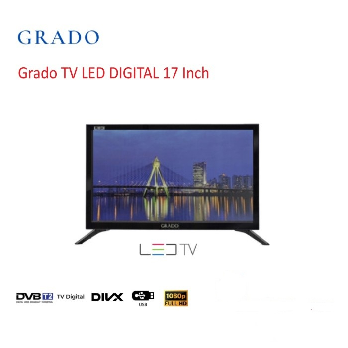 Jual TV LED DIGITAL GRADO 17 INCH | Shopee Indonesia