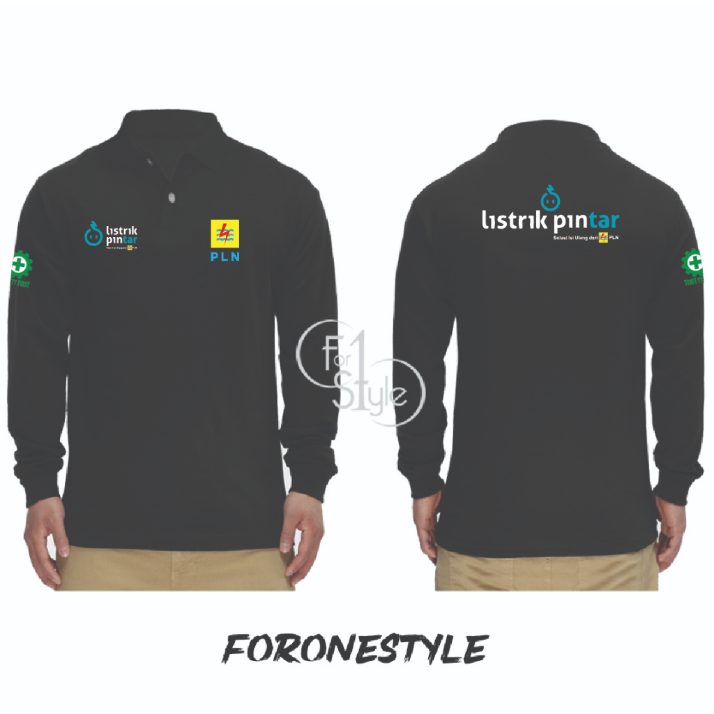 Jual Type 04 Baju Kerah Mode Polo Listrik Pintar Depan Logo Pln Baju Pln Mobile Dan Logo