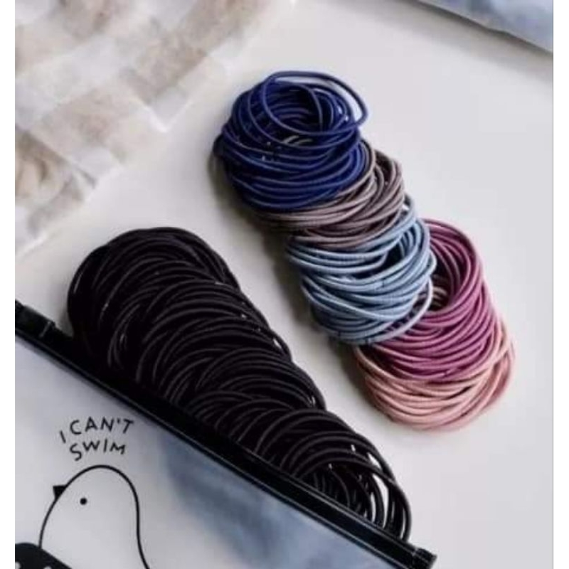 Jual IKAT RAMBUT POLOS ISI 100 PCS | Shopee Indonesia