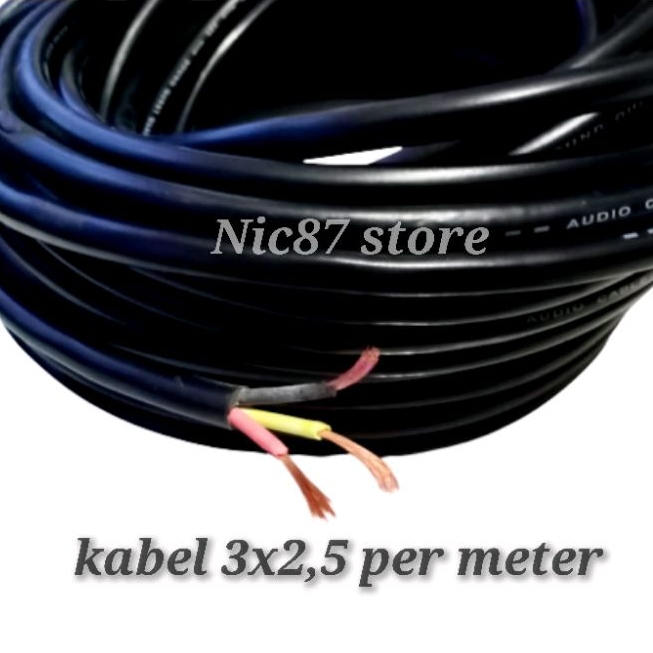 Jual Kabel Listrik 3x2 5 Atau 3x1 5 Per Meter Kabel Serabut Isi 3