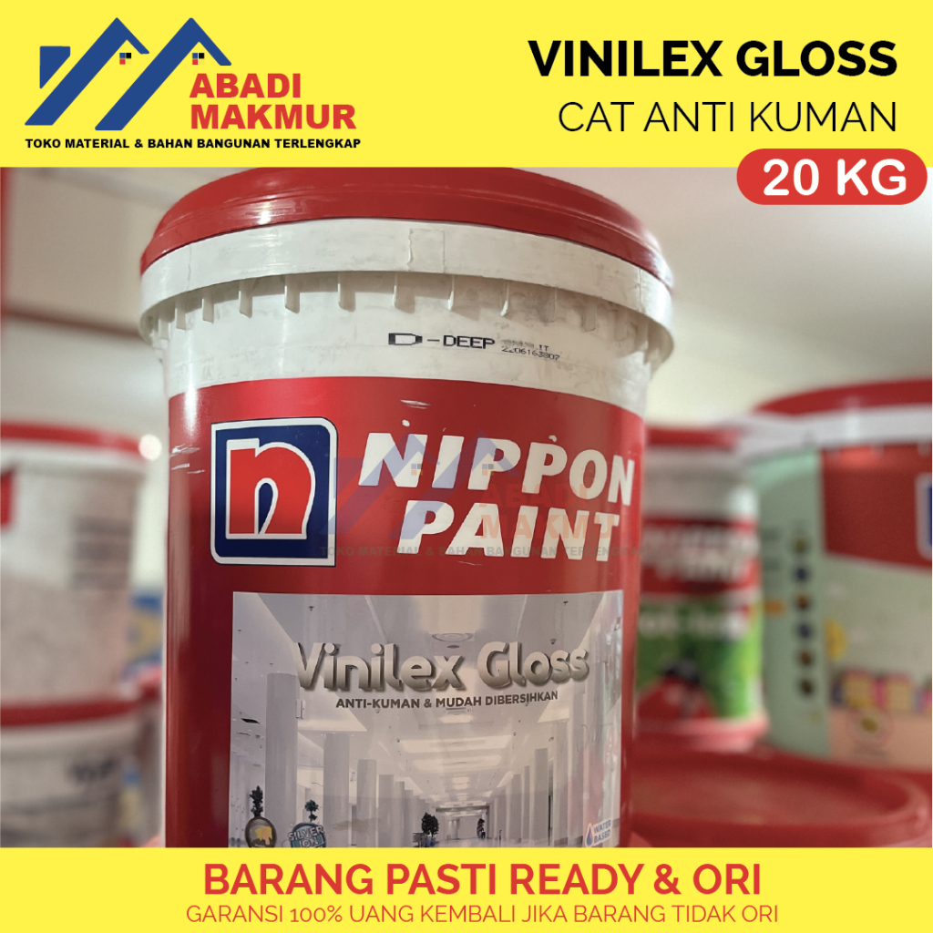 Jual Vinilex Gloss Tinting Nippon Paint Cat Tembok Kg Pail Shopee Indonesia