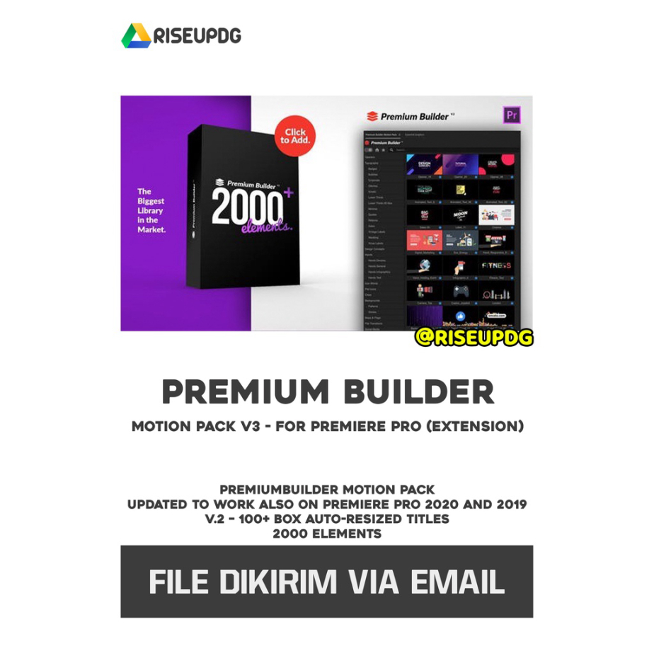 Jual Premium Builder Motion Pack V3 Premiere Pro Extension Shopee