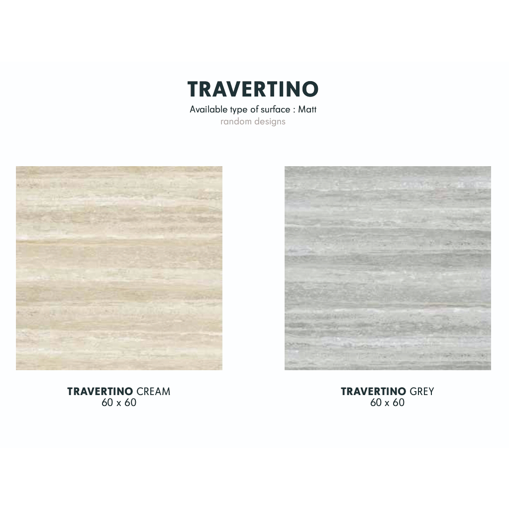 Jual INFINITI Granit Tile 60x60 TRAVERTINO SERIES / MATT SURFACE ...