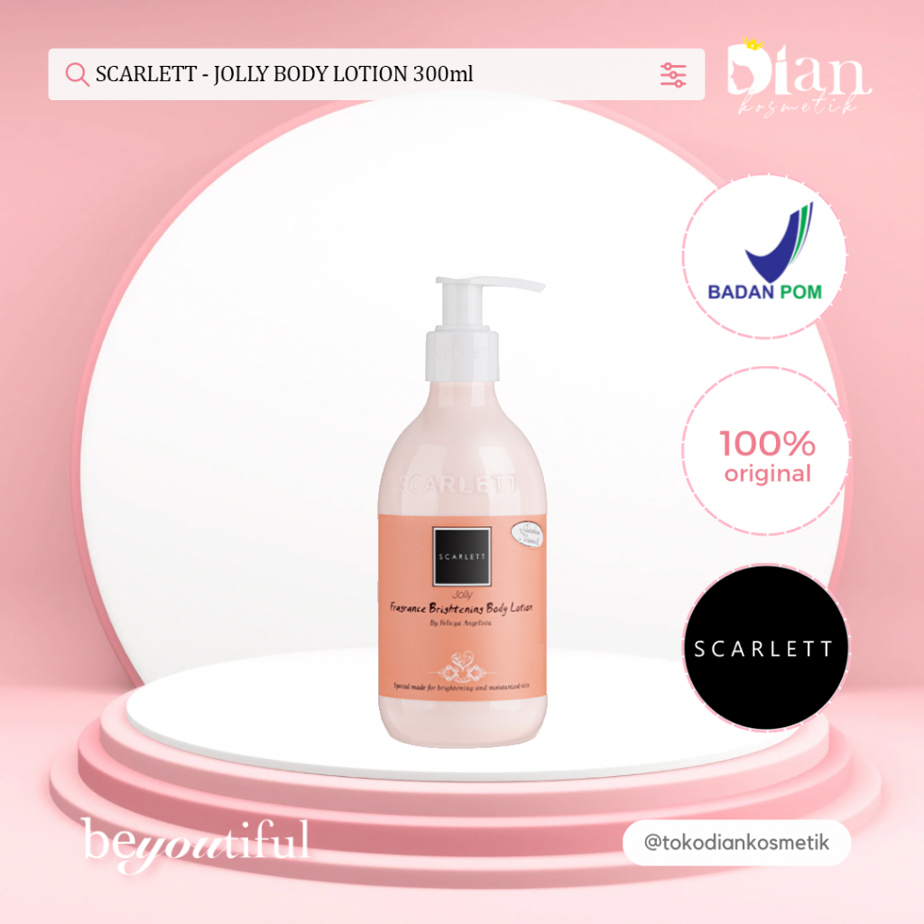 Jual SCARLETT JOLLY BODY LOTION 300ml Shopee Indonesia
