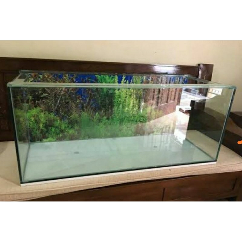 Jual aquarium 100x40x40 full 8mm aquarium kacs polos Shopee Indonesia