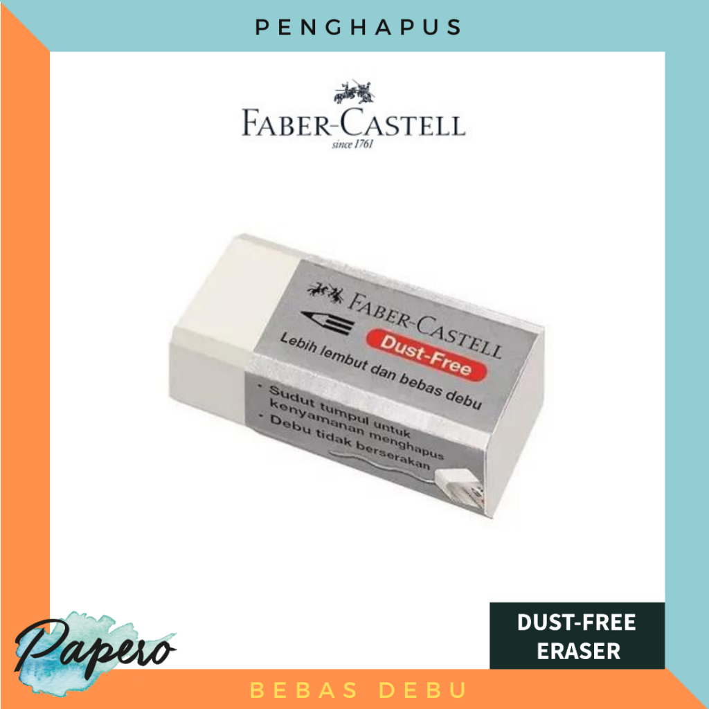 Jual Penghapus Pensil Faber Castell Dust Free Bebas Debu Shopee