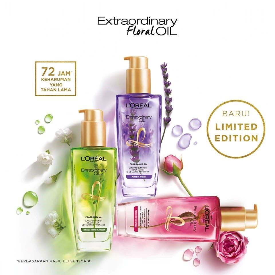 Jual LOREAL Paris Extraordinary Oil FLORAL Hair Oil 100 ml Rose