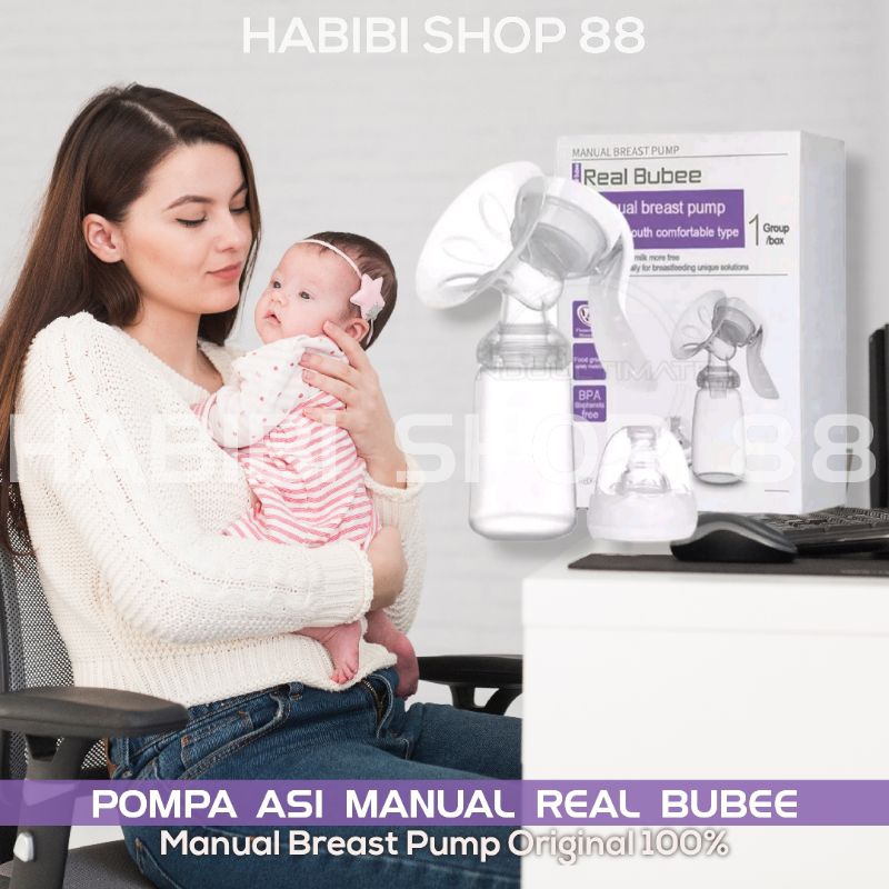 Jual Pompa ASI Premium Terbaik Real Bubee Breast Pump Manual/Elektrik