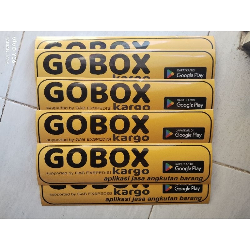Jual Stiker GOBOX KARGO uk 10x40 | Shopee Indonesia