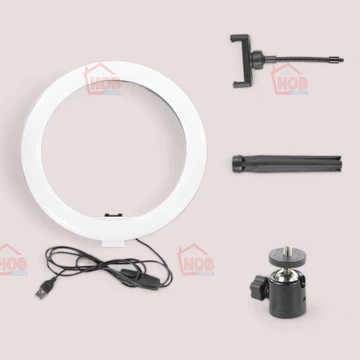 Lampu Lightning Ring Light LED 120 LED 10 Holder Tripod Video Call Selfie Pencahayaan Mini