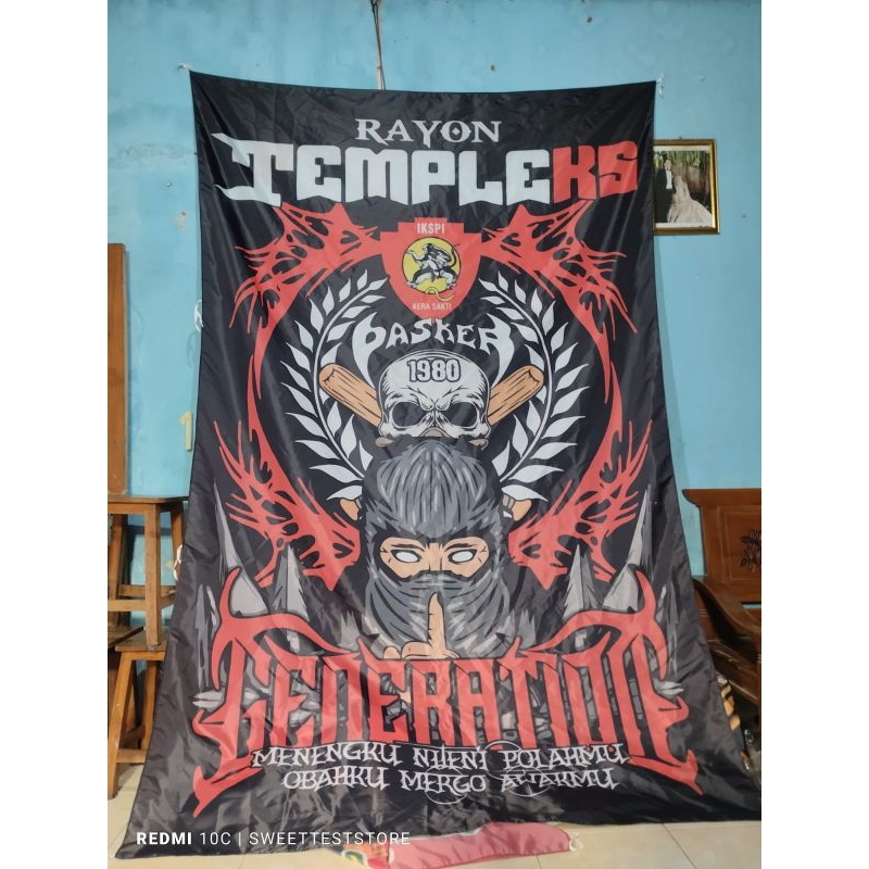 Jual READY STOK, BENDERA KERA SAKTI FULL PRINTING, BENDERA IKS, BENDERA ...