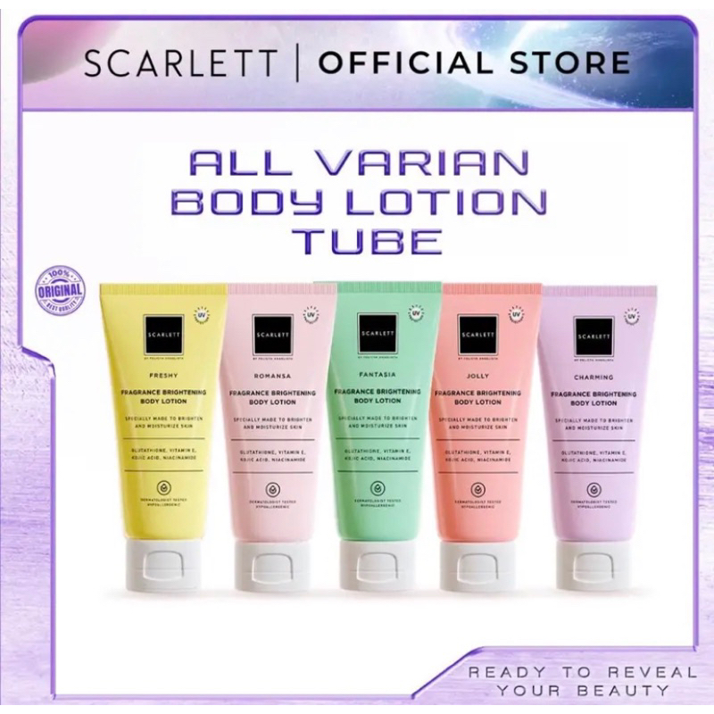 Jual scarlett jolly joli whitening lotion scarlet happy body cream ...