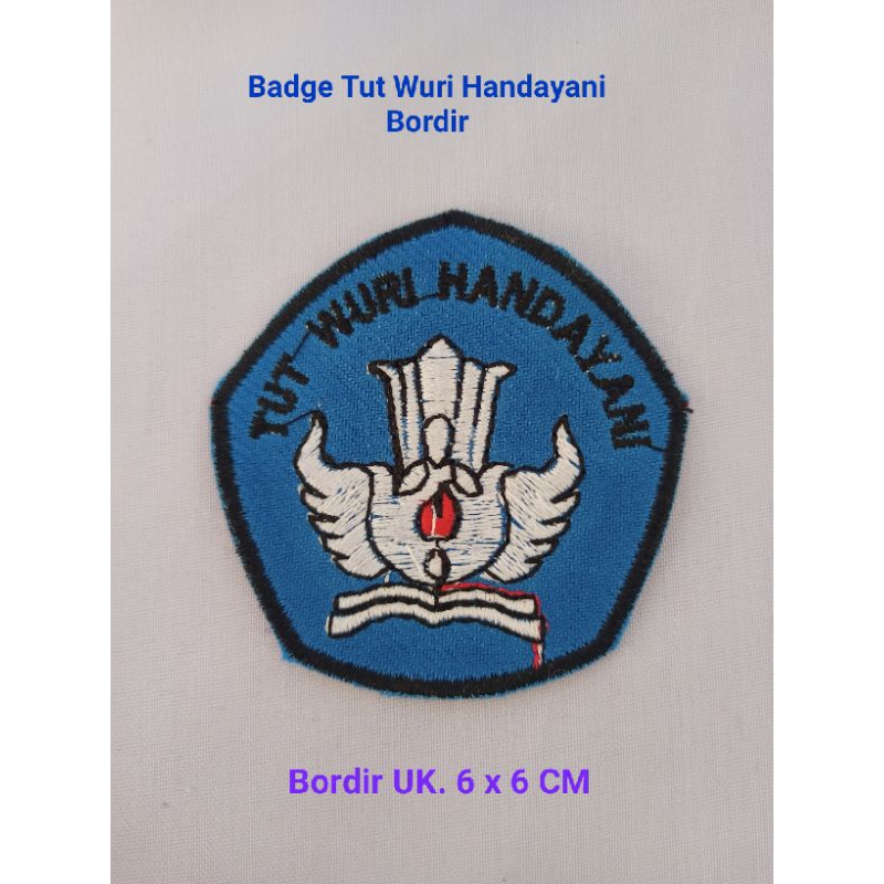 Jual Badge Logo Tut Wuri Handayani Bordir Shopee Indonesia