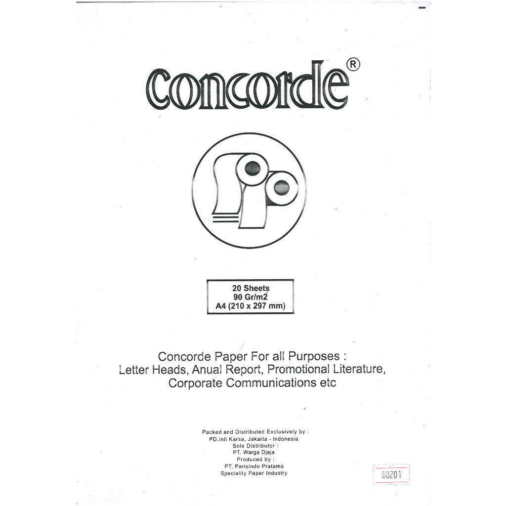 Jual Kertas Concorde 90gr Ukuran A4 | Shopee Indonesia