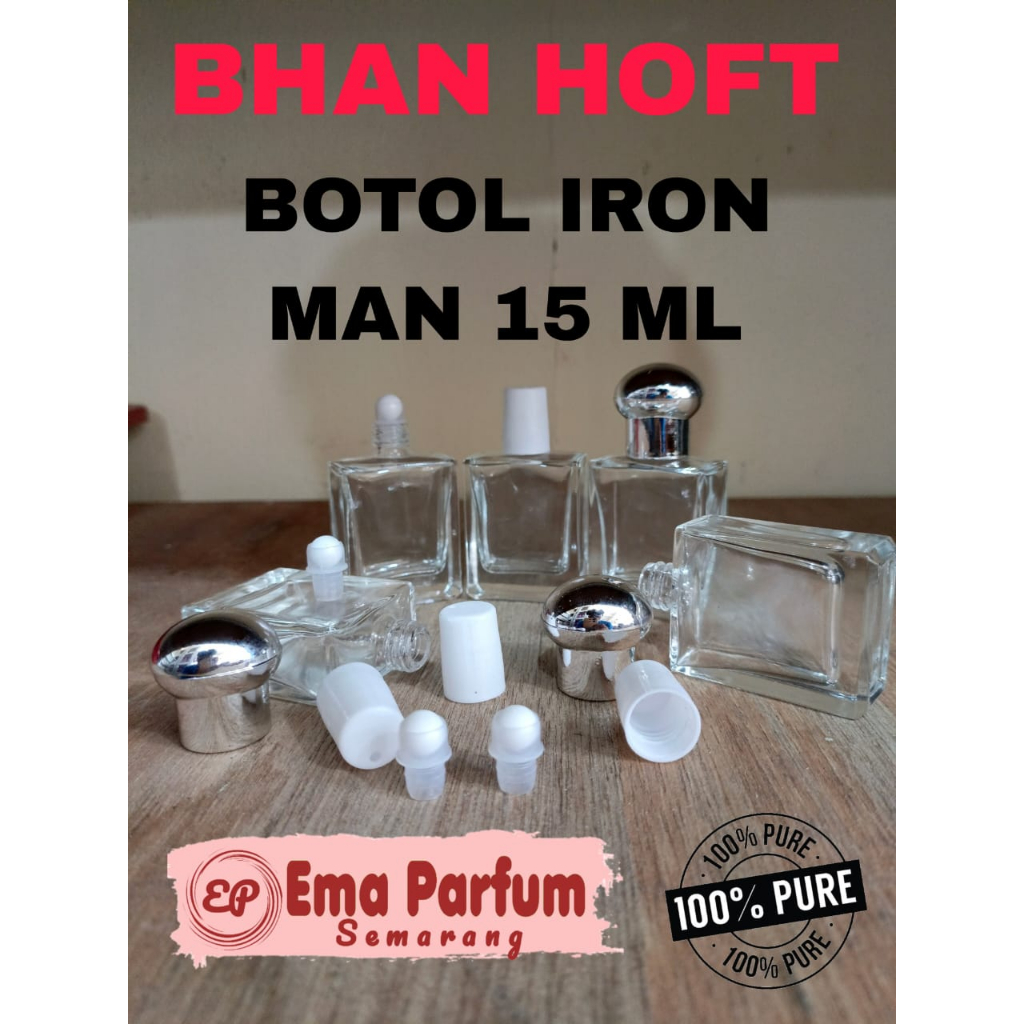 Jual (1 PCS) BOTOL IRON MAN 15 ML,BOTOL MODEL ROLL ON,HARGA PERBIJI ...