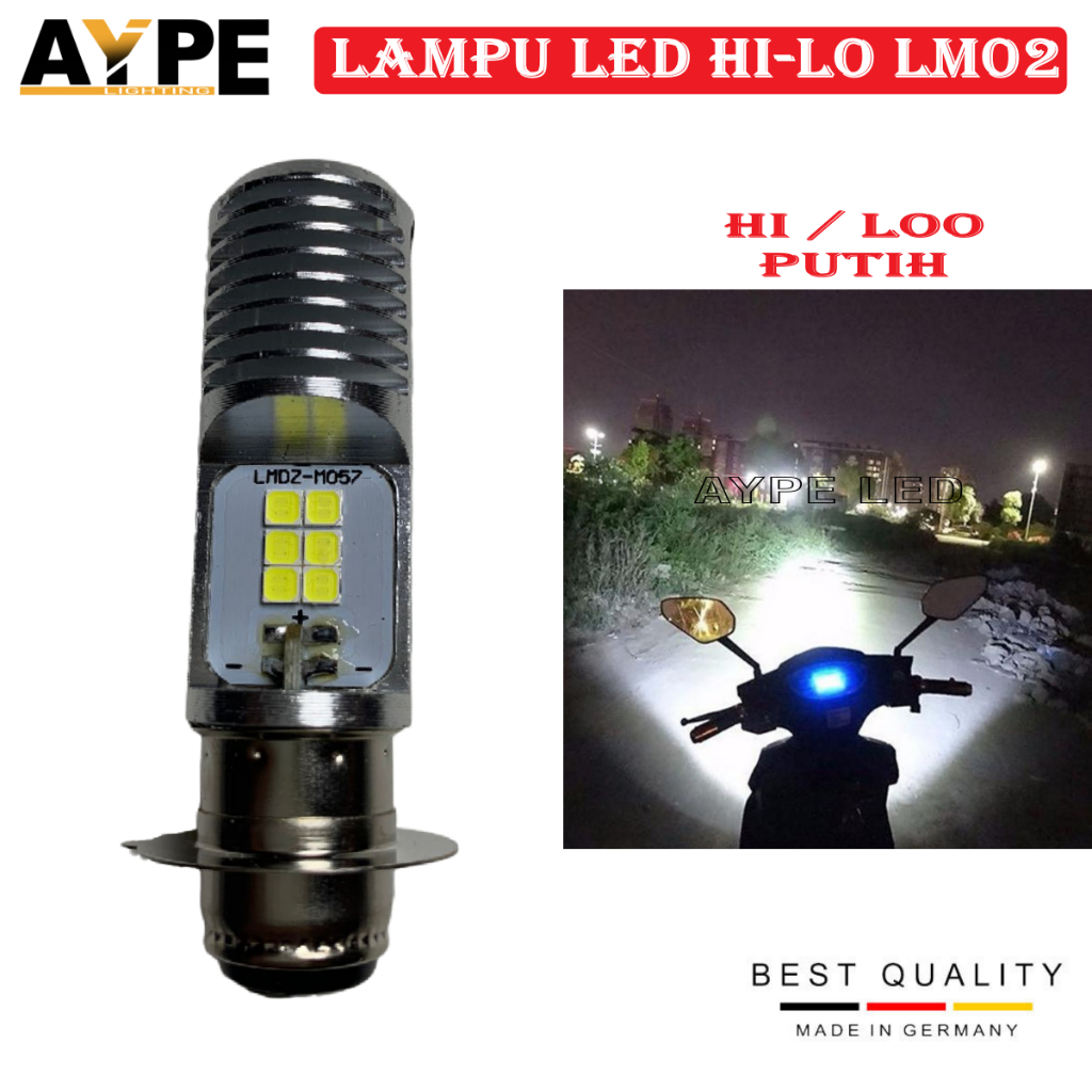 Jual Lampu Led Utama Motor H Laser Hi Loo Devil Biru Ac Dc Led H Motor Universal