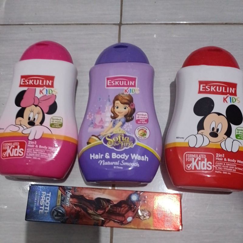 Jual Eskulin Kids 2in1 Hair & Body Wash 280ml | Shopee Indonesia