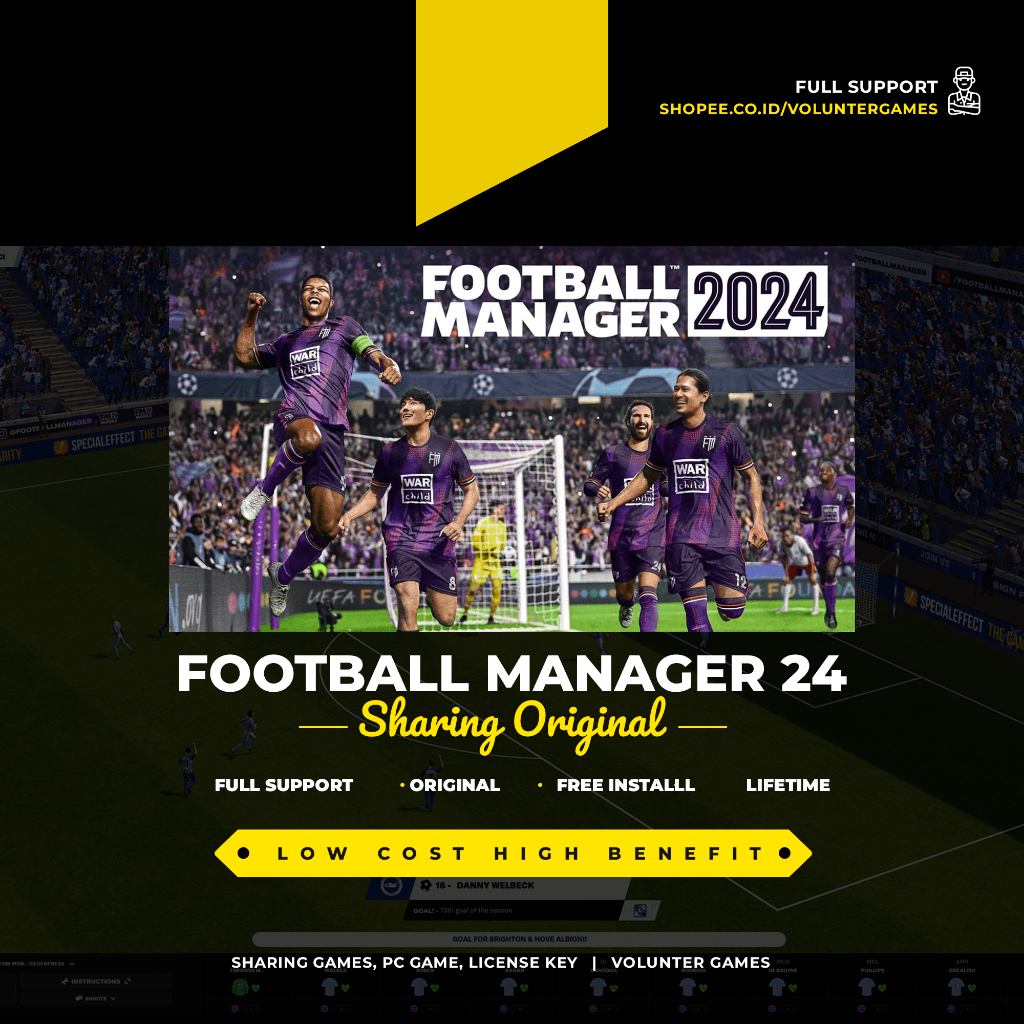 Jual FOOTBALL MANAGER 2024 FM 24 + IN GAME EDITOR PC ORIGINAL | Shopee ...