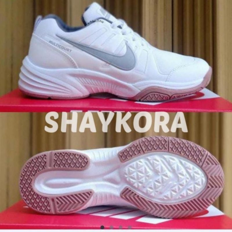Sepatu Badminton Abu Ping Batminton Wanita Sepatu Bulutangkis Tenis Wanita  Sol Karet 37-40