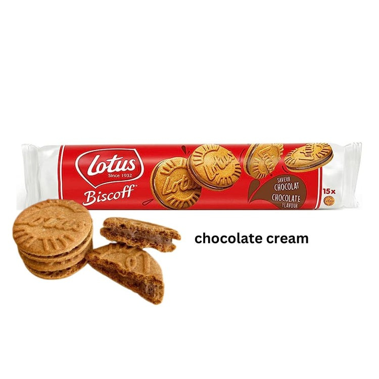 Jual Lotus Biscoff Chocolate Cream Sandwich Cookie 150g Shopee Indonesia
