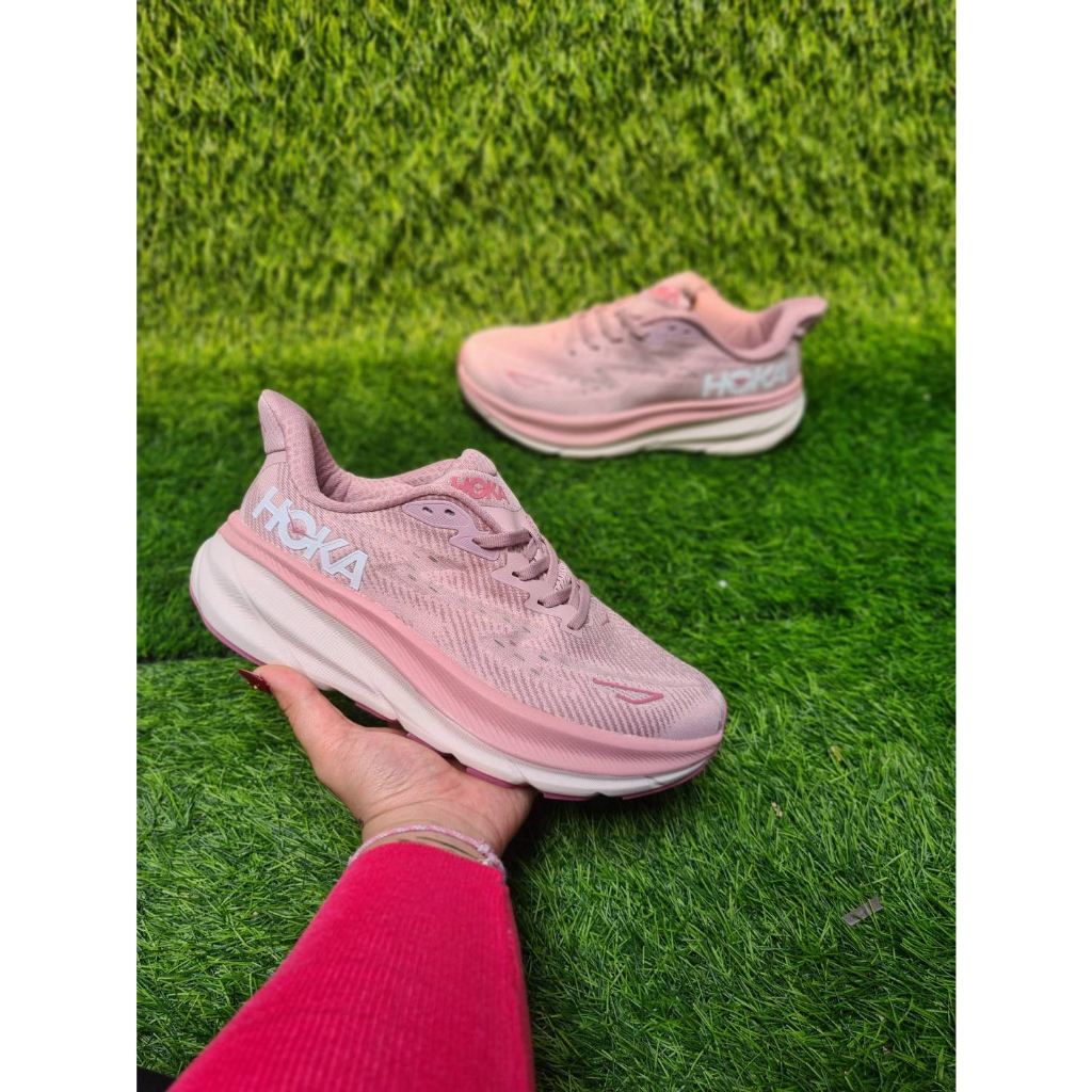 Jual sepatu sneakers wanita hoka pink pastel running runn maraton ...