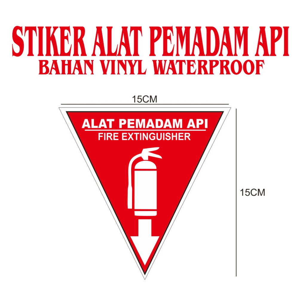 Jual Stiker Sign K Rambu Safety Segitiga Apar Stiker Simbol Apar Shopee Indonesia