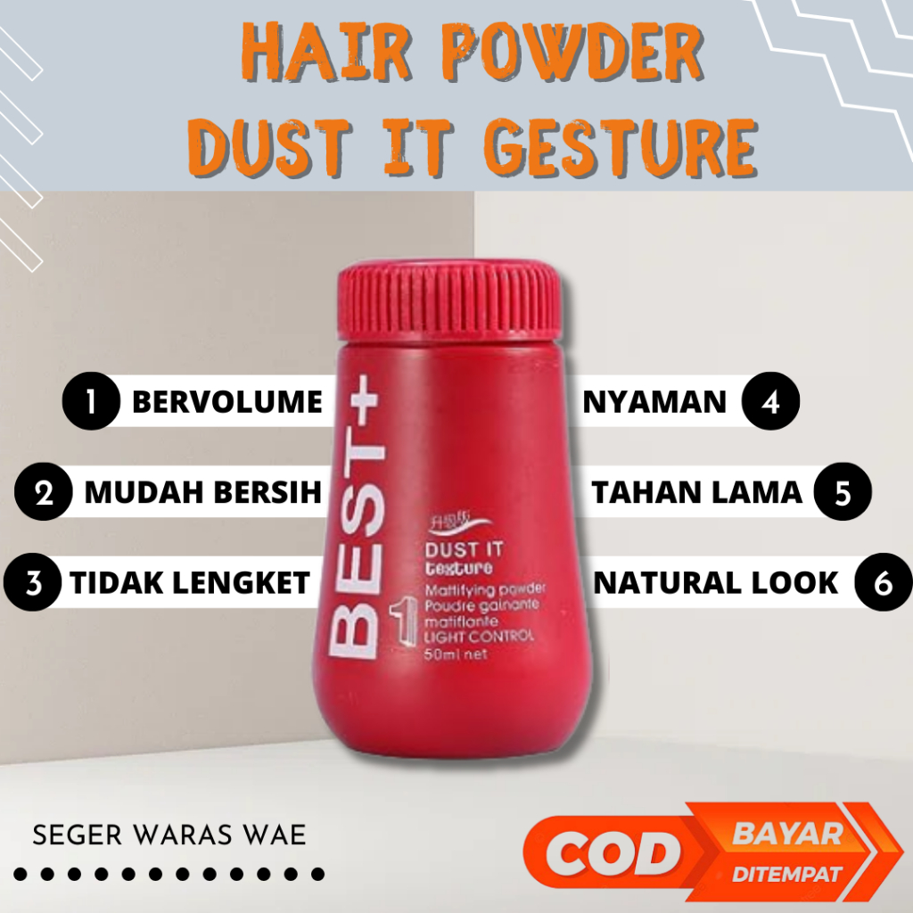 Jual HAIR POWDER PREMIUM DRY LOOK CLAY NATURAL AND SOLUTION HAIR