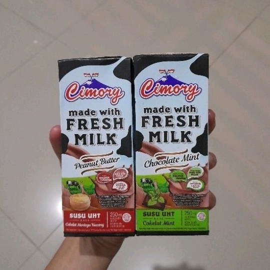 Jual Cimory susu UHT Fresh Milk 1 pcs rasa PEANUT BUTTER / CHOCOLATE ...
