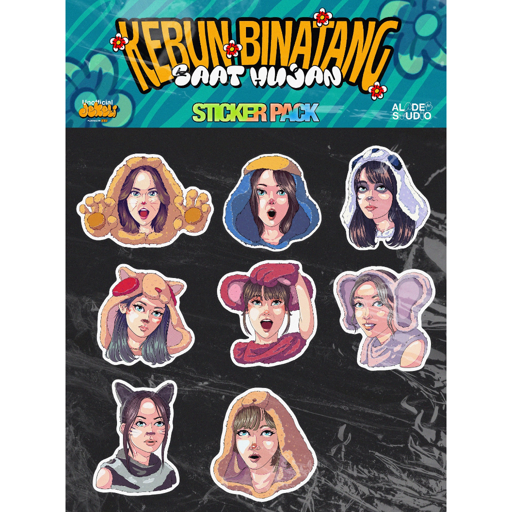 Jual (STICKER PACK) kebun binatang saat hujan JKT48 fanmade | Shopee ...