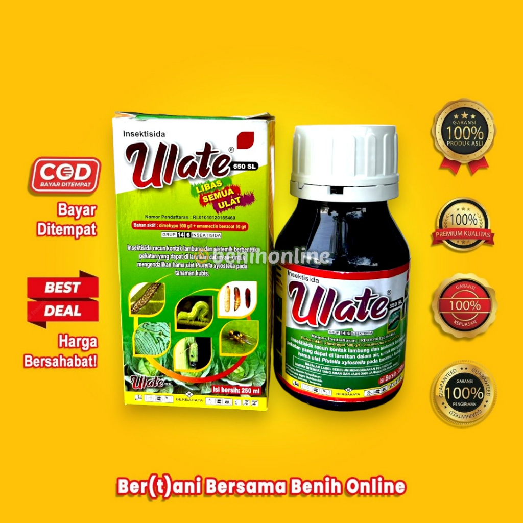 Jual INSEKTISIDA ULATE 550 SL 250 ML dimehypo dan emamectin benzoat ...