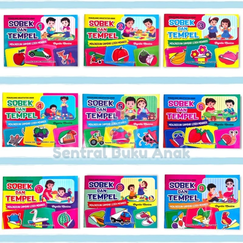 Jual Buku Aktivitas Dan Keterampilan Anak - SOBEK Dan TEMPEL Untuk TK ...