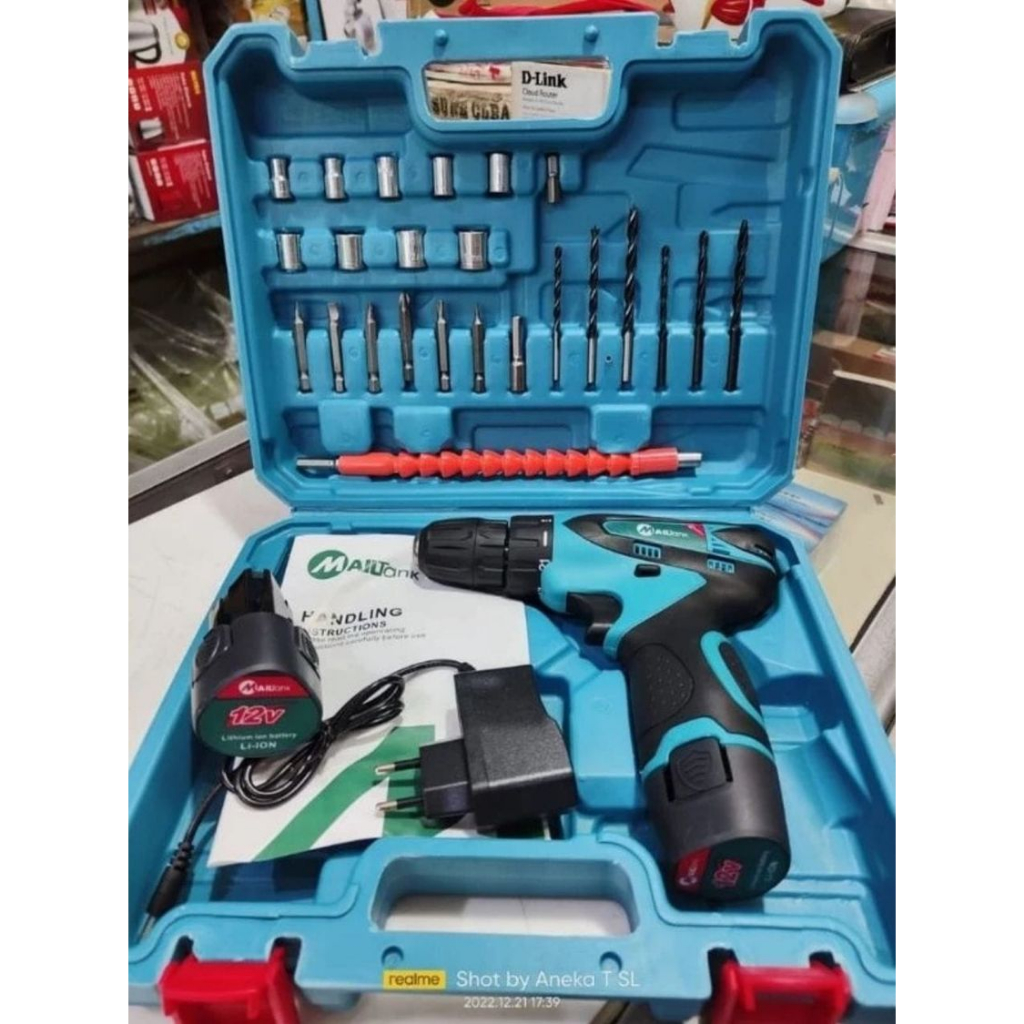 Jual MESIN BOR CORDLESS DRILL SH191 12V MAILTANK | Shopee Indonesia