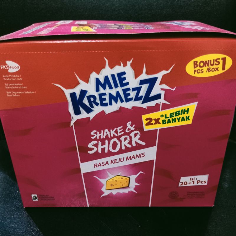 Jual Mie Kremez Shake And Shore Rasa Keju Manis 1 Box Shopee Indonesia 0860