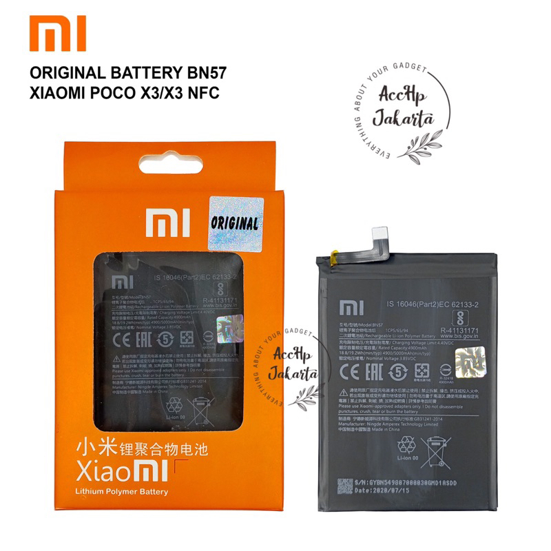 Jual Baterai Bn Xiaomi Poco X Nfc Poco X Poco X Pro Batre Pocophone Original