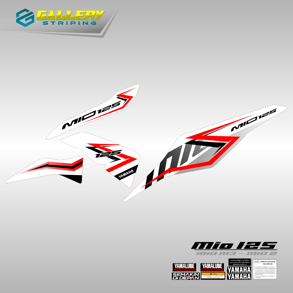 Jual Striping Mio 125 Motif 6 Stiker Mio M3 Z 125 Variasi Sticker ...