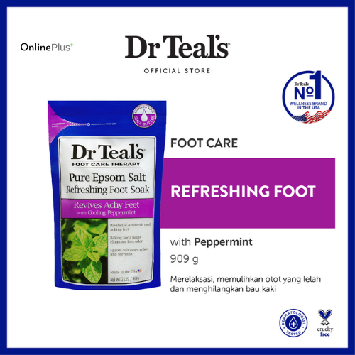 Jual DR TEAL’S Foot Soak Refreshing w/ Pure Epsom Salt Cooling