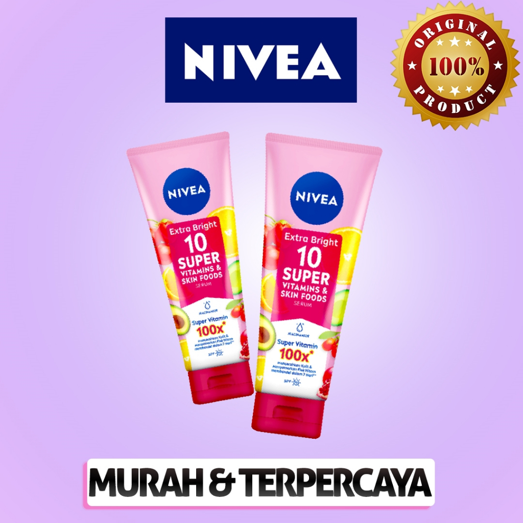 Jual Nivea Extra Bright Body Serum Super Vitamin Skin Food Ml Shopee Indonesia