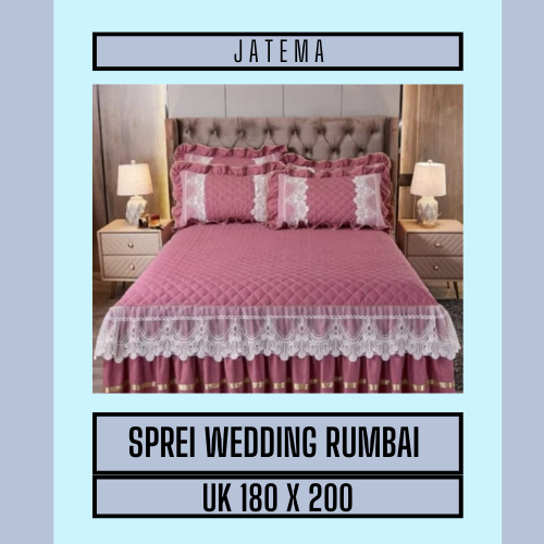Jual SPREI POLOS BAHAN SATIN PELES RUMBAI TINGGI 25 UKURAN 180x200 ...