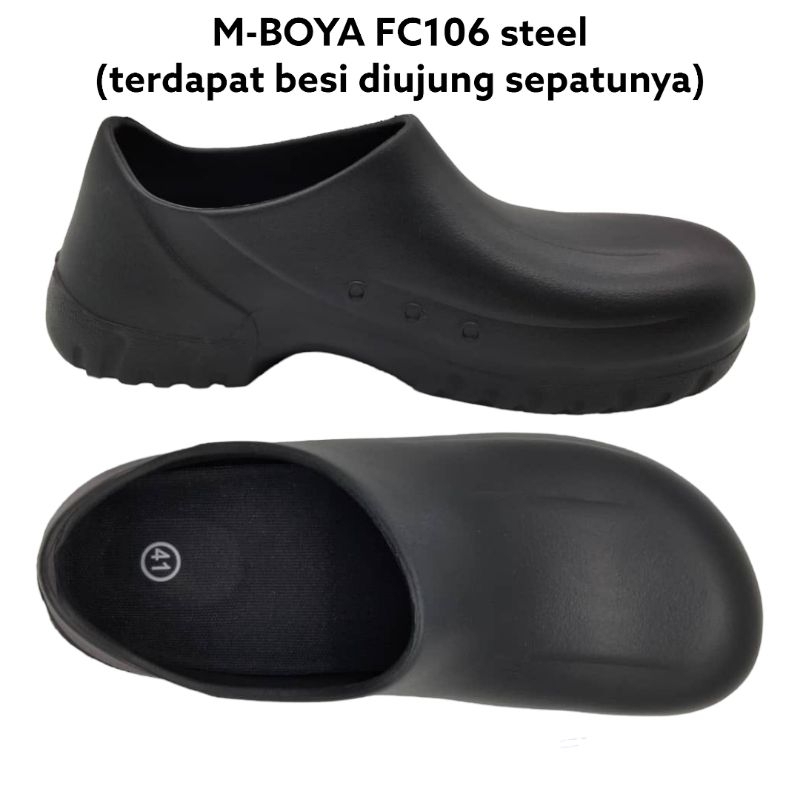 Jual original sepatu chef/chef shoes/sepatu safety import with steel ...