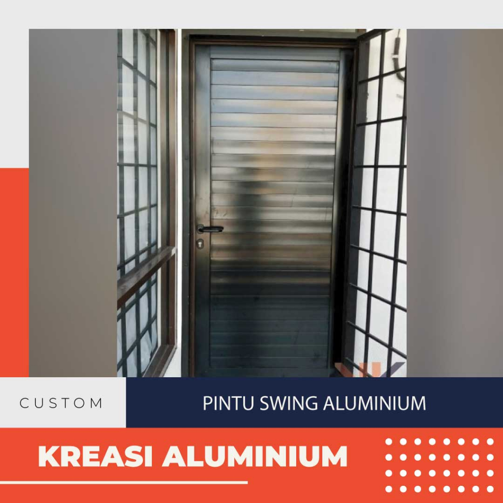 Jual Pintu Full Panel Aluminium Bukaan Swing Ukuran L Xt Shopee Indonesia