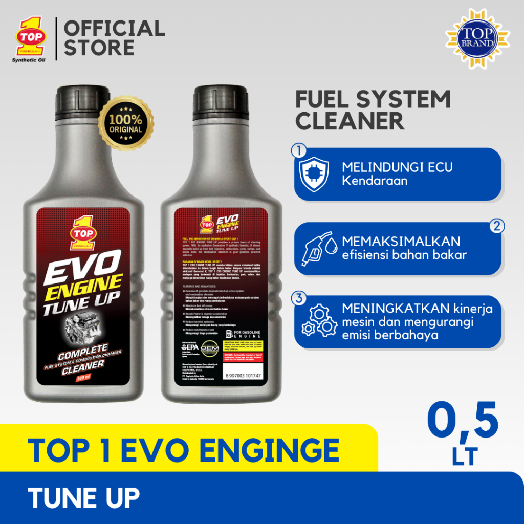 Jual Fuel System Cleaner EVO ENGINE TUNE UP NATURAL 500 ML | Shopee ...